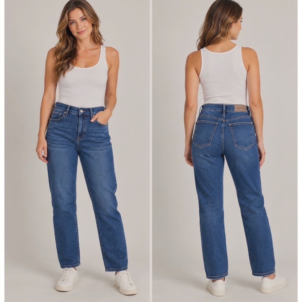 Judy Blue Boyfriend Fit Jeans Women's 16W Plus Blue Stretch Denim Casual